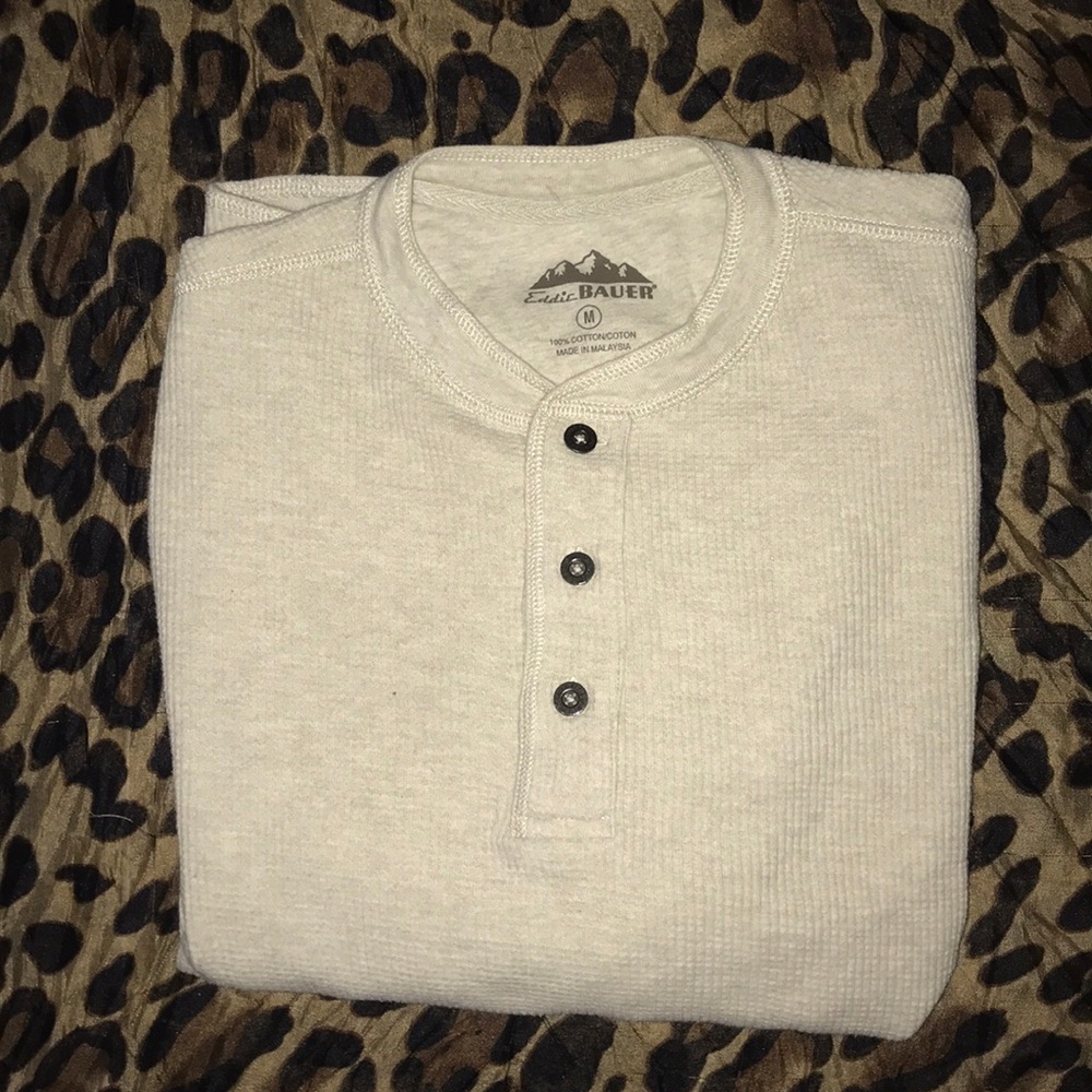 Eddie Bauer Long Sleeve 3-Button Men’s M